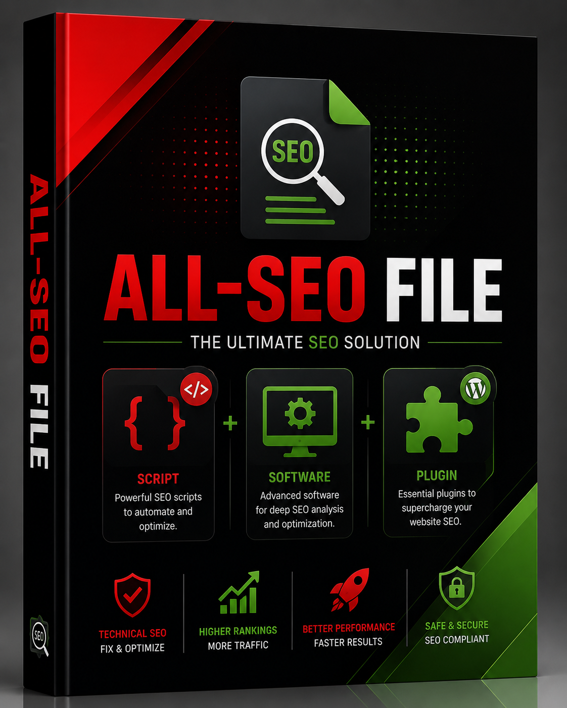 All SEO File bundle graphic covering a full technical SEO toolkit